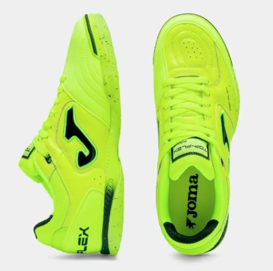 Chuteira Futsal Joma Top Flex - Amarelo e Preto
