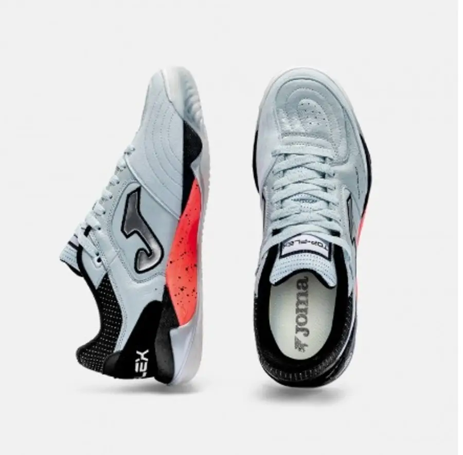 Chuteira Futsal Joma Top Flex Rebound Plus - Azul, Vermelho e Preto