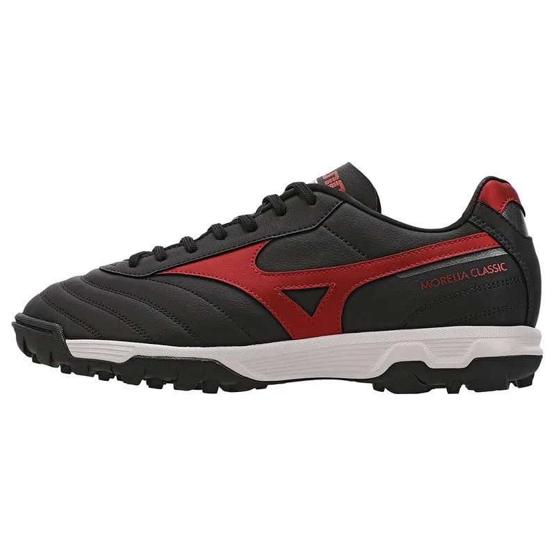 Chuteira Society Mizuno Morelia Classic Unissex - Preto e Vermelho
