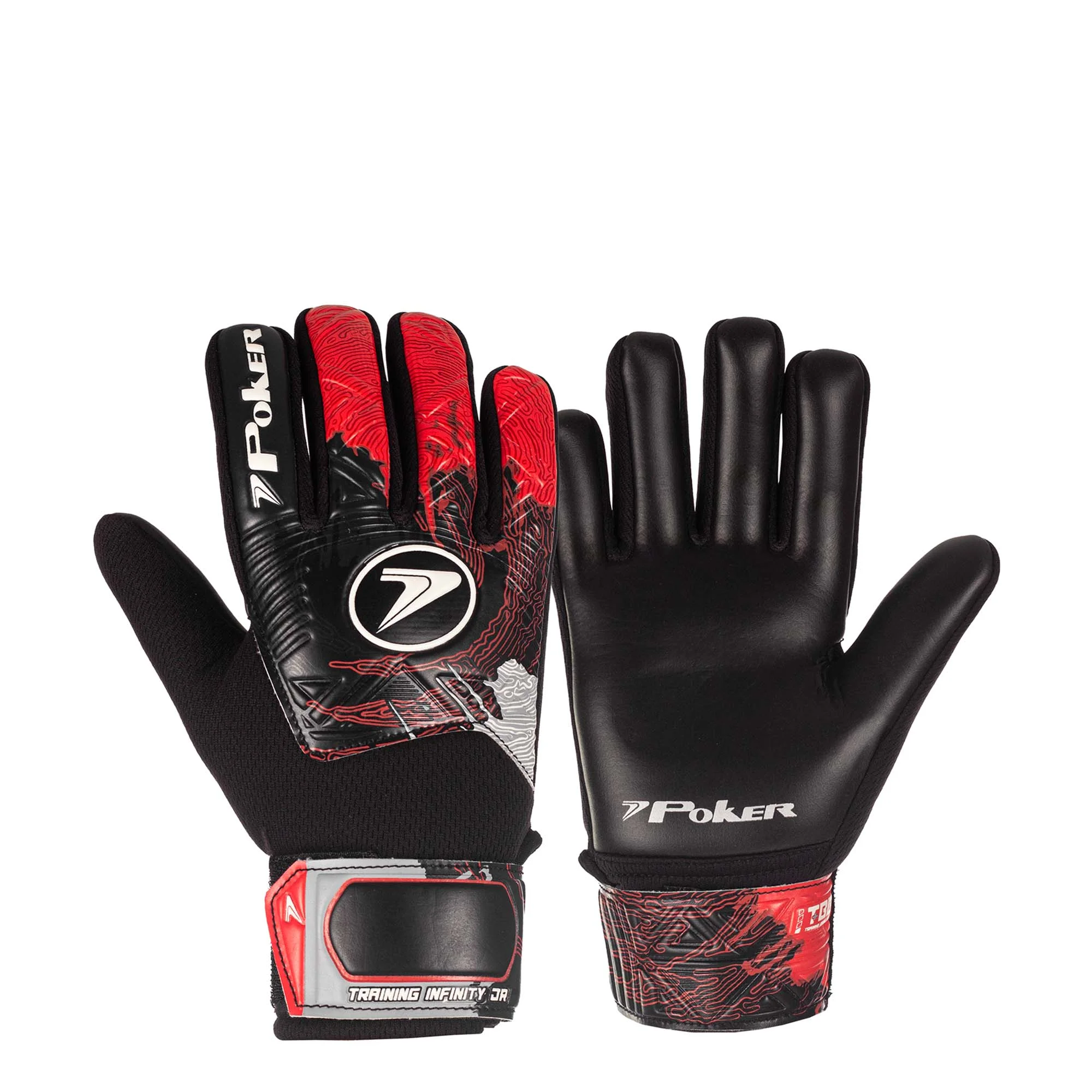 Luva Poker Infinity Jr - Vermelho e Preto