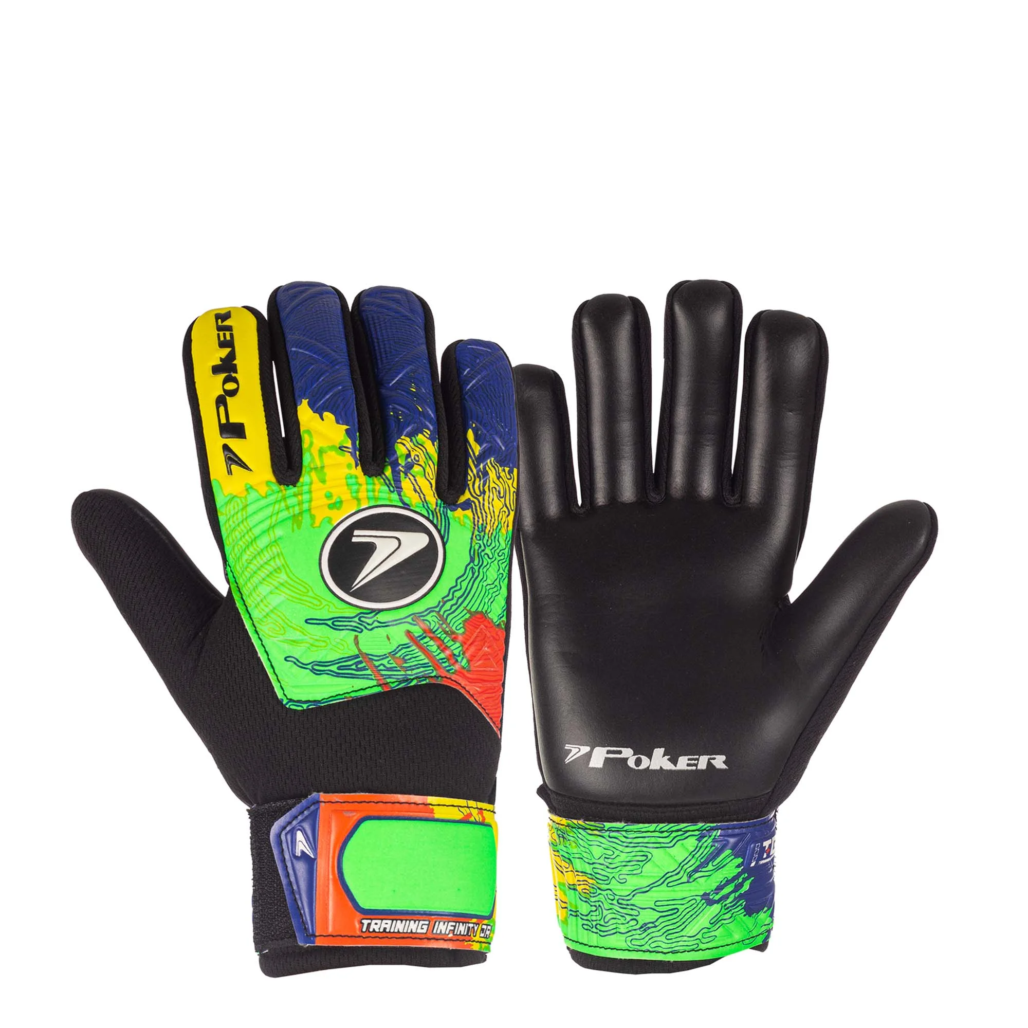 Luva Poker Infinity Jr - Amarelo, Azul, Verde e Laranja