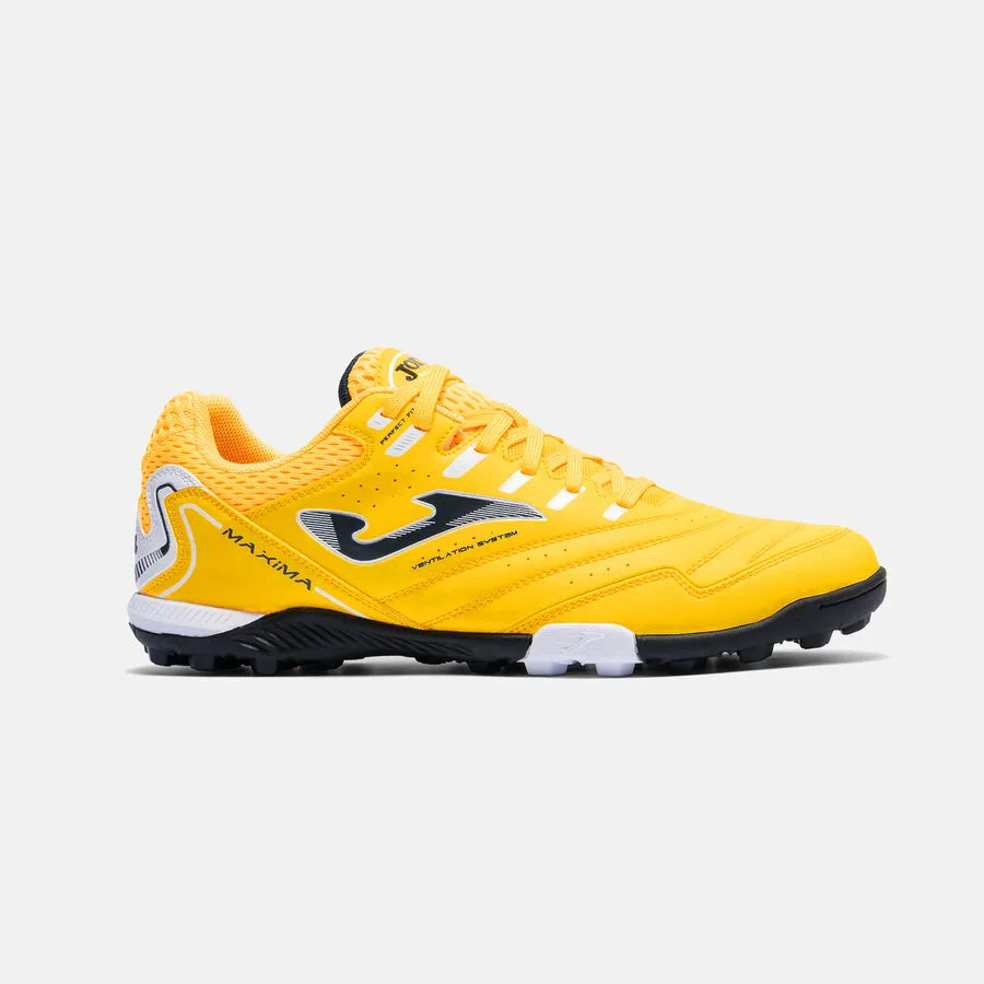 Chuteira Society Joma Maxima - Amarelo, Preto e Branco