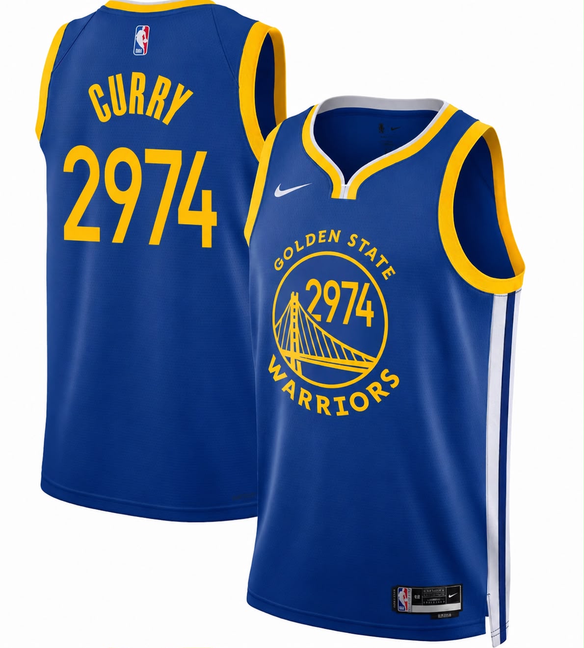 Camisa Warriors - Stephen Curry - Edição Limitada Recorde de Cestas